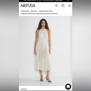 Aritzia Babaton Intellectual satin dress